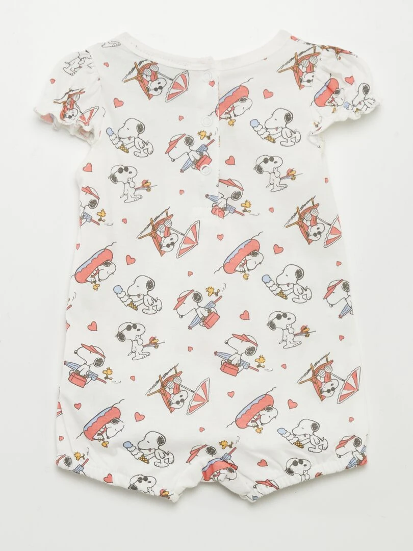 Barboteuse 'Snoopy'   Blanc