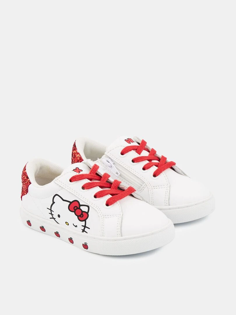 Mini Simone Hello Kitty Glitter Rouge Blanc