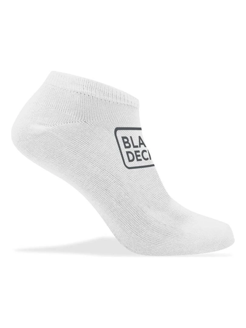 Lot de 9 paires de chaussettes Low Cut fines et respirantes Black & Decker Blanc