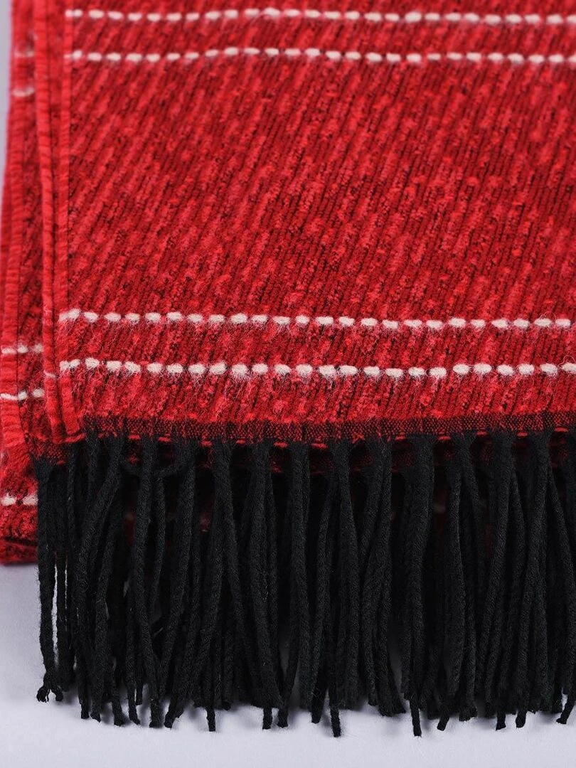 Poncho Tanata   Fabriqué en France   Rouge