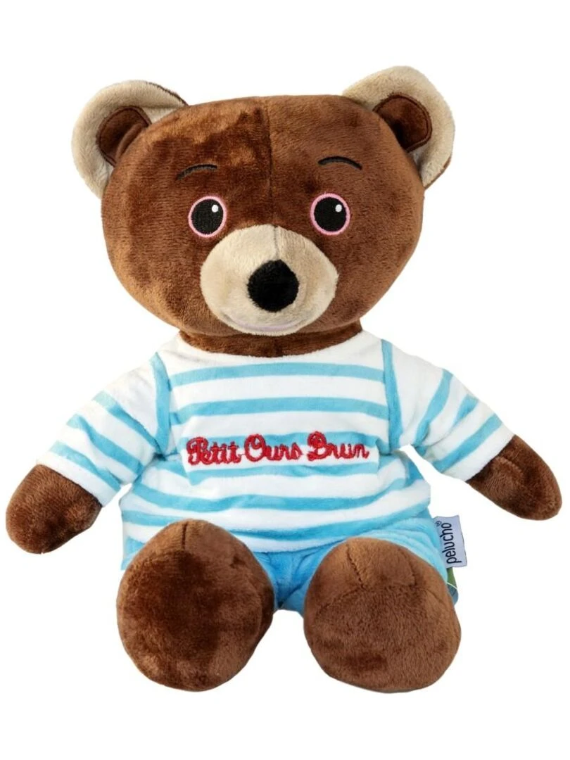 Peluche Bouillotte Petit Ours Brun Made in France Marron