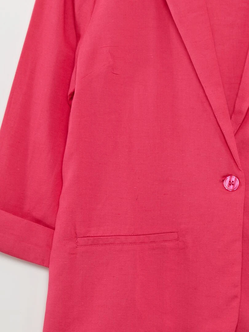 Veste légère unie   Rose