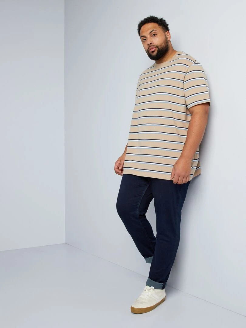 Pantalon denim slim fit BLEU