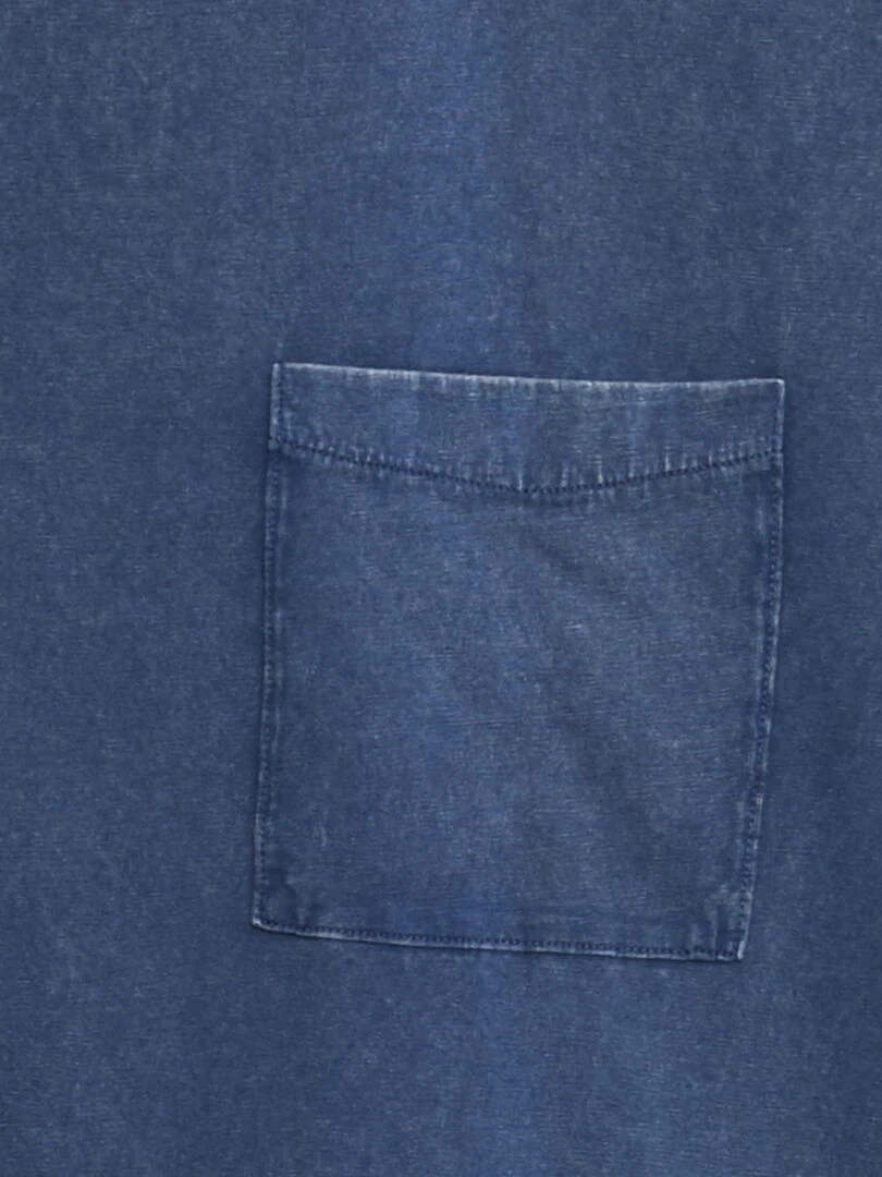 T shirt en jersey effet délavé   Bleu