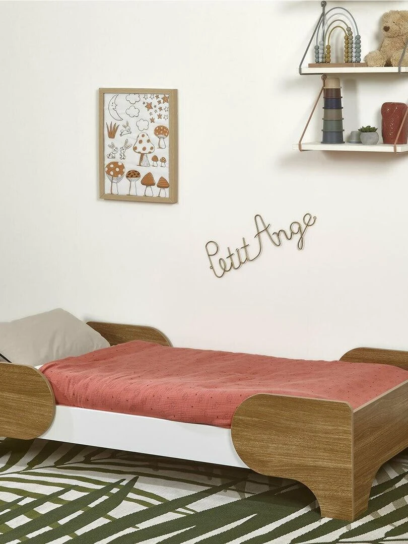 Pack lit bébé avec matelas Pango   AKITEN RETAIL   Blanc Marron
