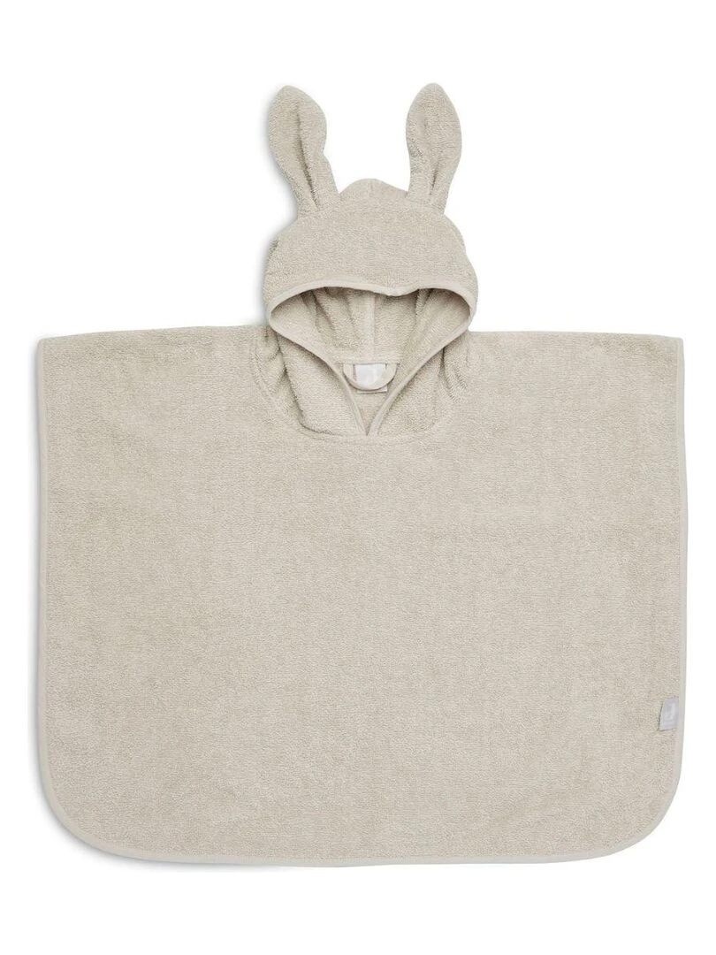 Poncho de bain lapin Nougat (1 4 ans) Ecru