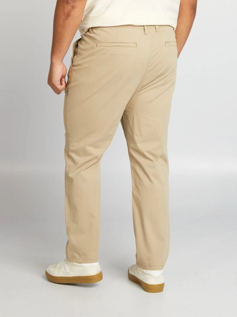 Chino  à coupe droite   L32   Beige