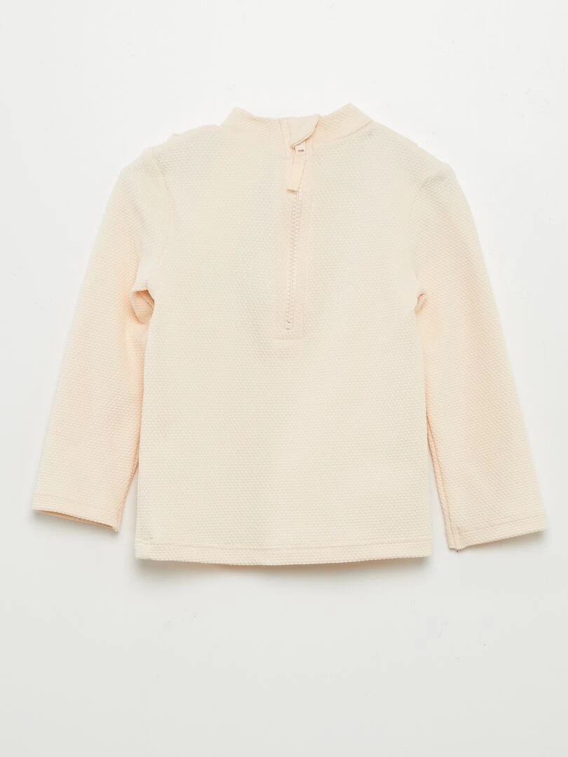 Tee shirt de bain volanté   Rose