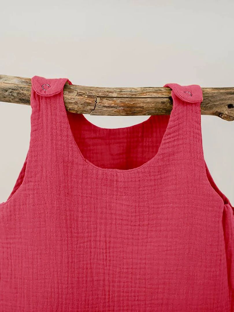 Gigoteuse Été en Coton Bio Fraise   Rouge