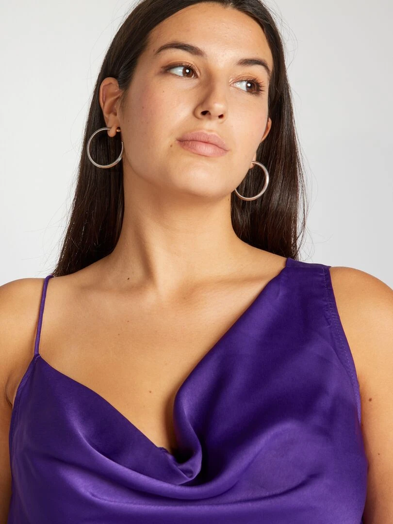 Débardeur satiné   Violet