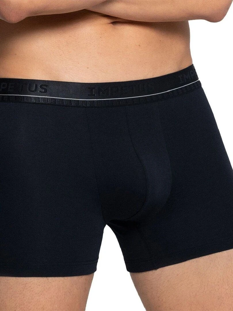 Pack de 2 boxers en coton Coco uni   Bleu