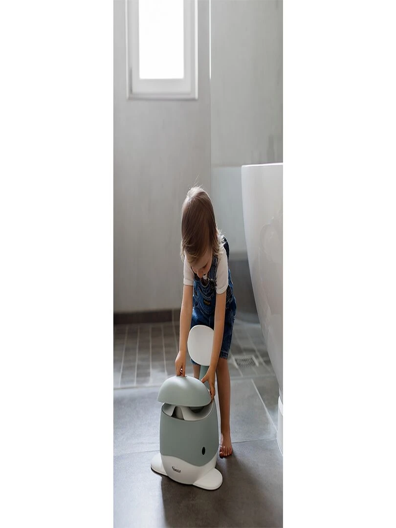 Pot pour bébé baleine   Bleu turquoise