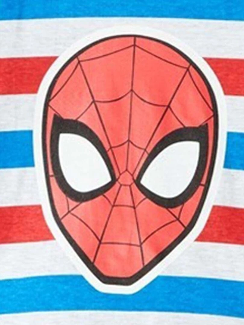 Disney   Pyjama garçon imprimé Spiderman en coton   Bleu