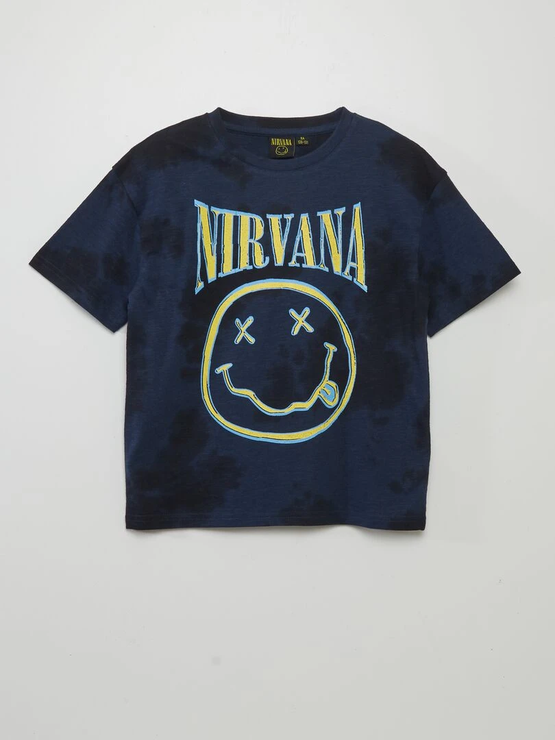 T shirt 'Nirvana' Bleu