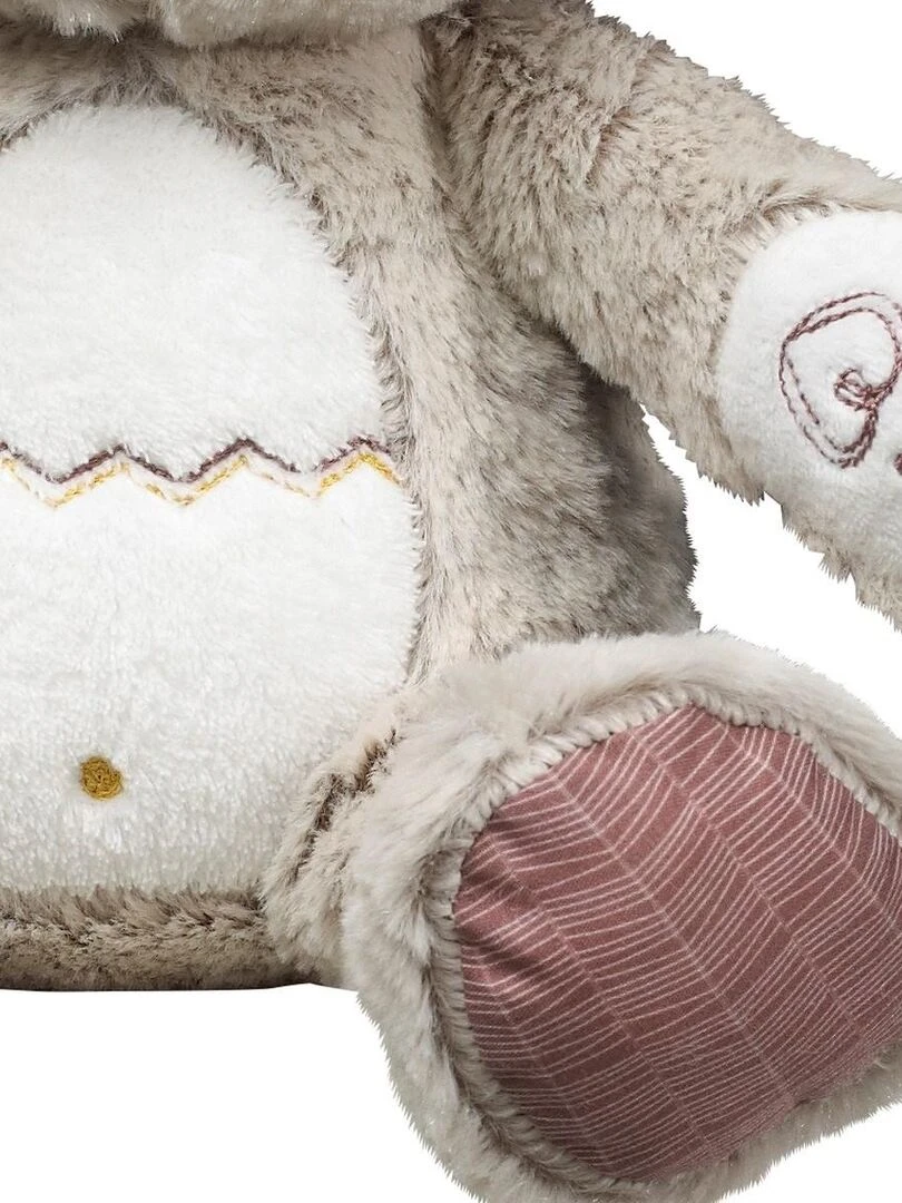 Doudou Ours en velours beige   SAUTHON   Beige