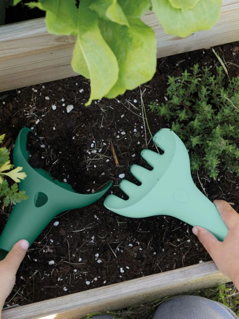 Lot de 4 jouets de plage vert jardin   Vert