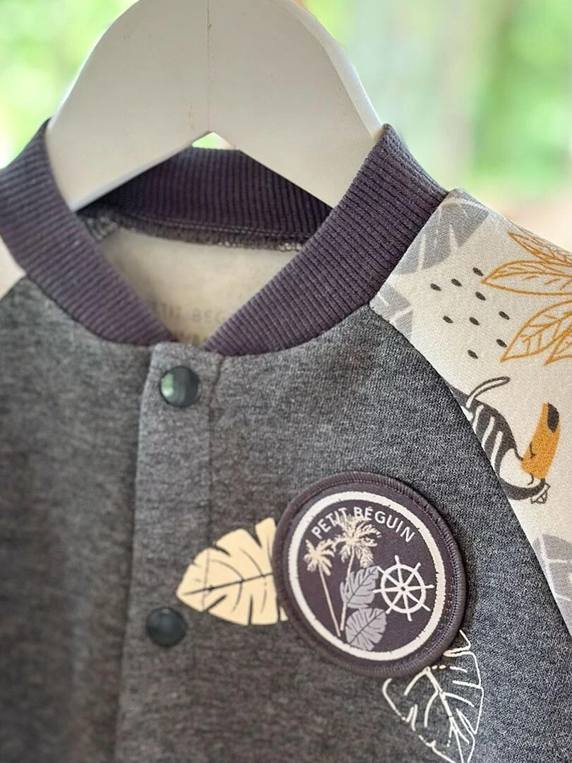 Veste teddy bébé Touctouc   Gris Gris