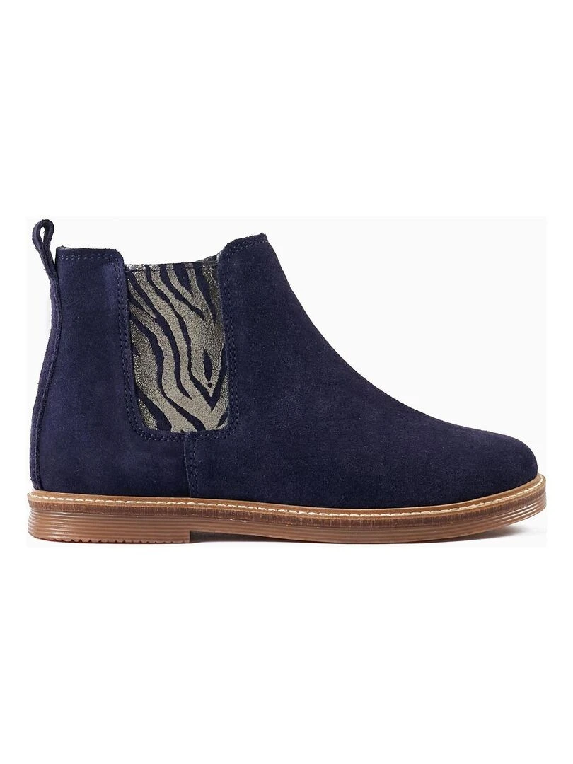 Bottes pour Fille 'Animal Print' DIFFERENT TOGETHER Bleu foncé