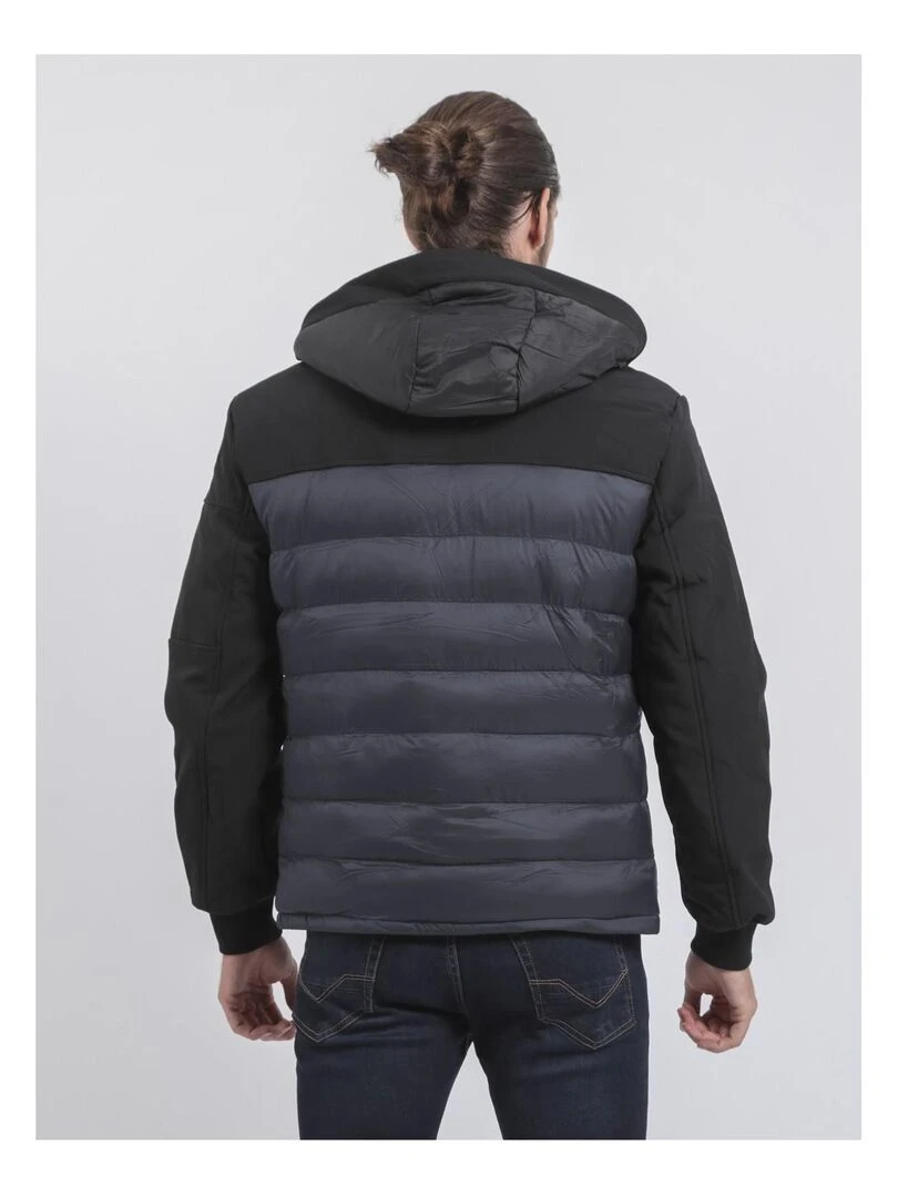 Doudoune capuche amovible ZELEK Gris