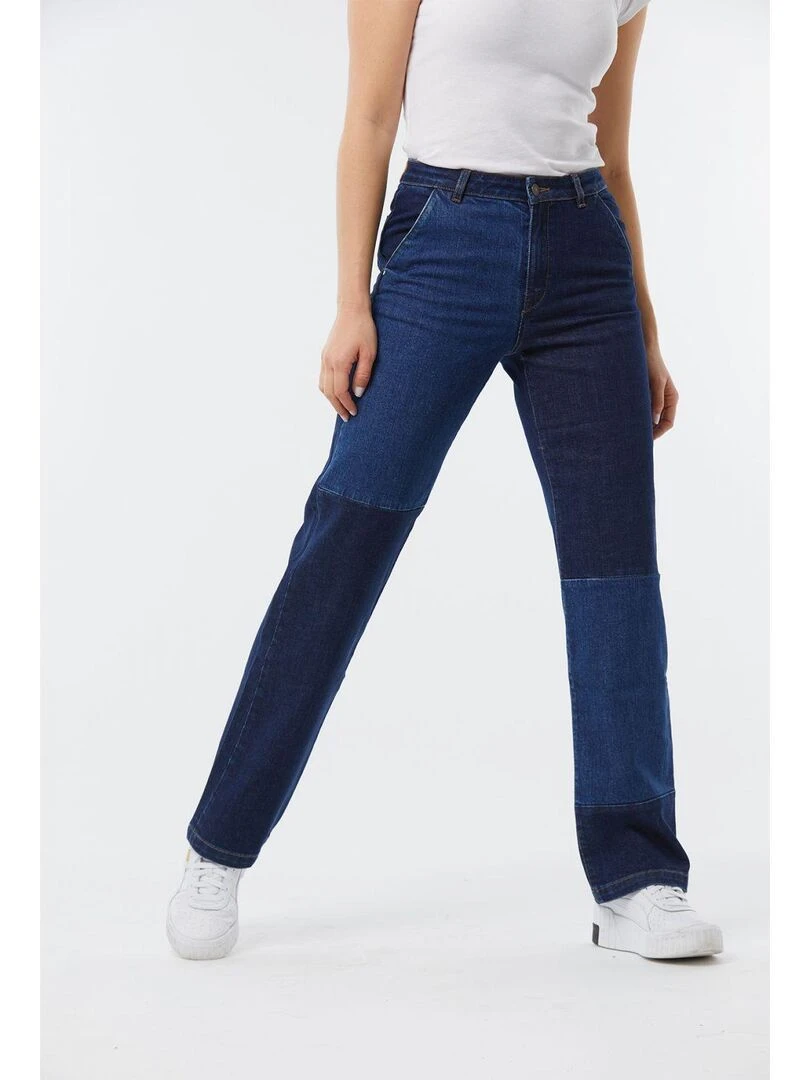Lee Cooper Pantalon femme coton flare JACKA Bleu