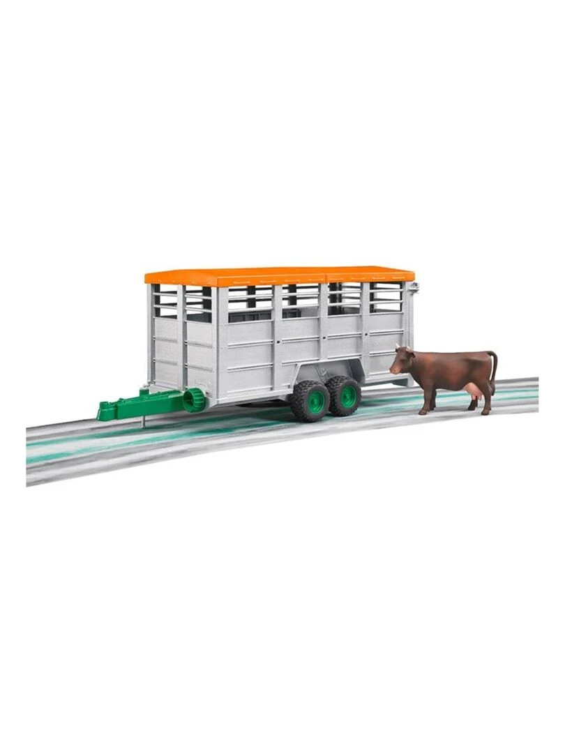 Remorque bétaillère avec vache   N/A