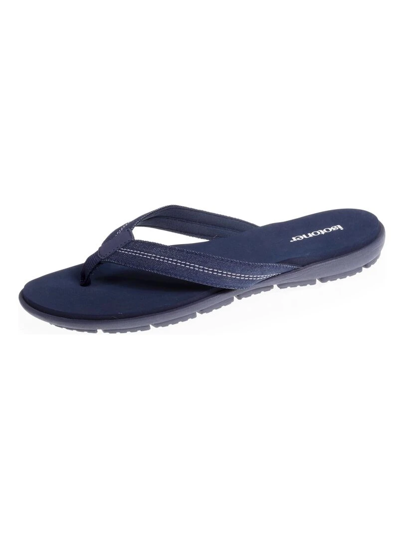 Tongs sport Femme confort tige jean marine Bleu marine