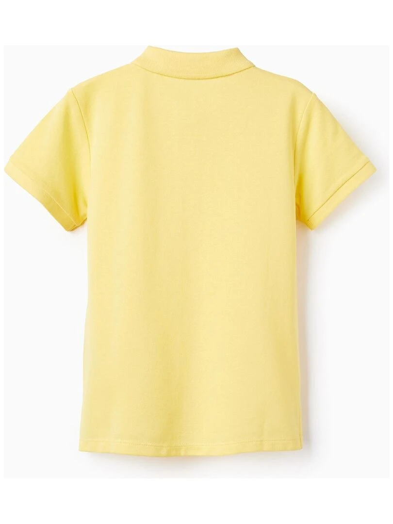 Polo en Coton pour Garçon manches courtes Jaune