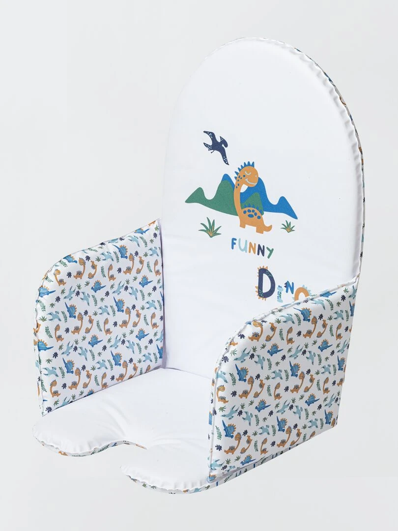 Coussin de chaise haute imprimé Bleu