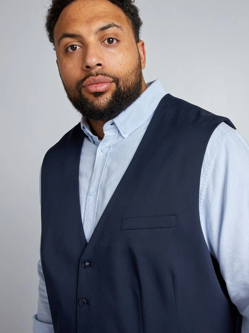 Gilet de costume slim   Marine