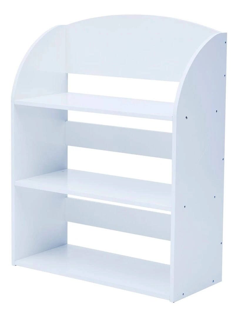 Fantasy Fields Bibliothèque pour enfants 3 étagères uni Blanc Blanc