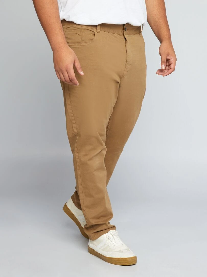 Pantalon slim L30 Marron clair