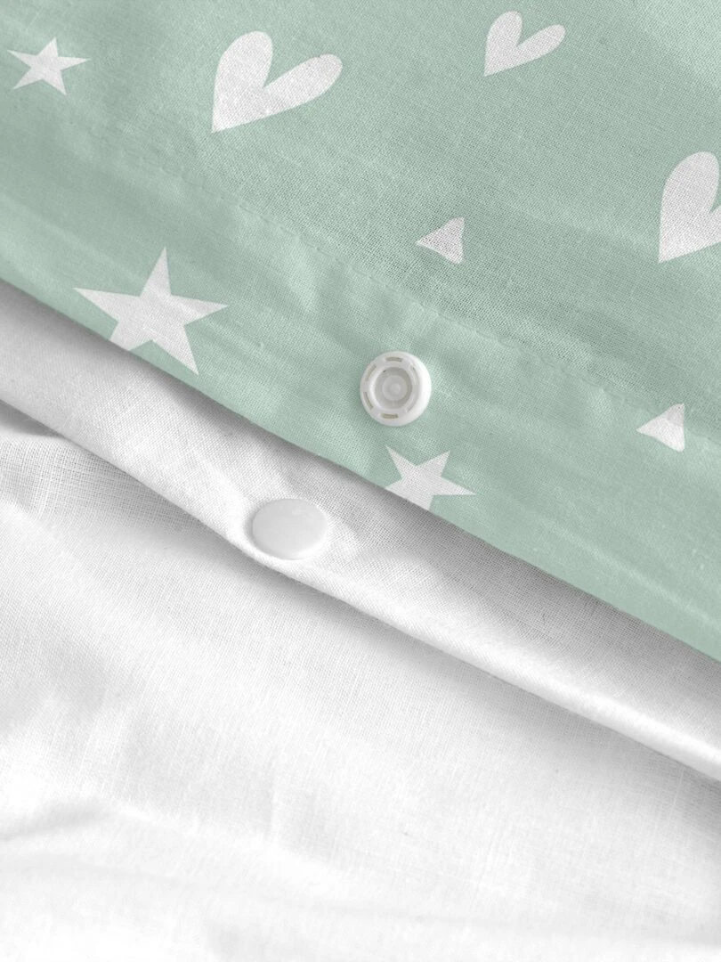 Parure housse de couette 2 pièces Fairy dust "Happyfriday"   Blanc