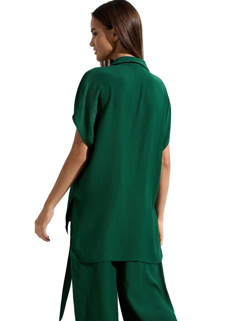 Chemise estivale manches courtes Japan Vert