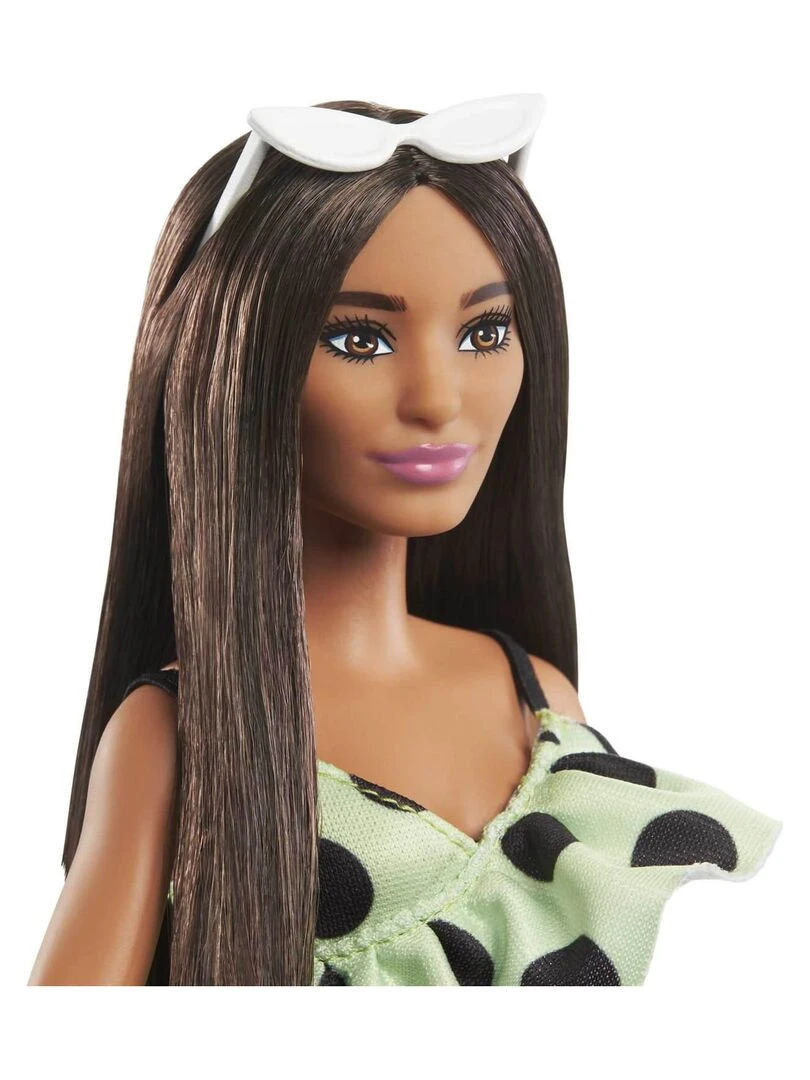 Poupée Barbie Fashionistas : Brune  combinaison verte   N/A