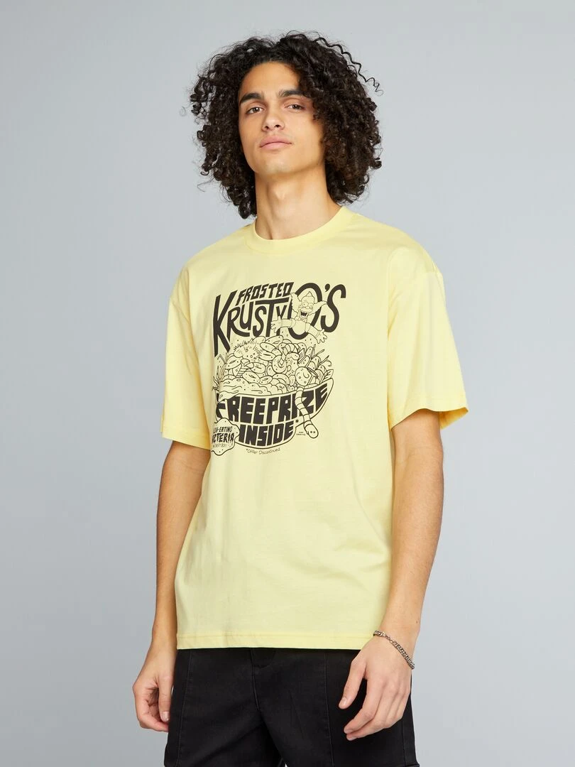 T shirt 'Simpson' Jaune