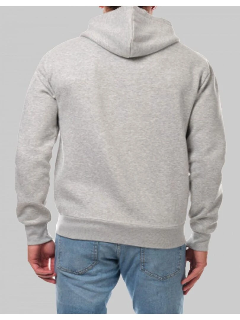 Sweat à capuche zippé Kebello   Gris