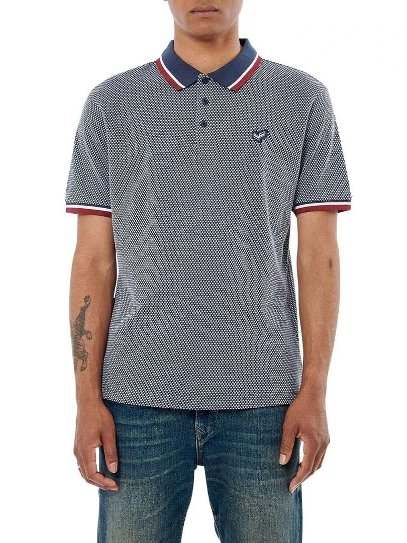 KAPORAL Polo en maille piquée Bleu marine
