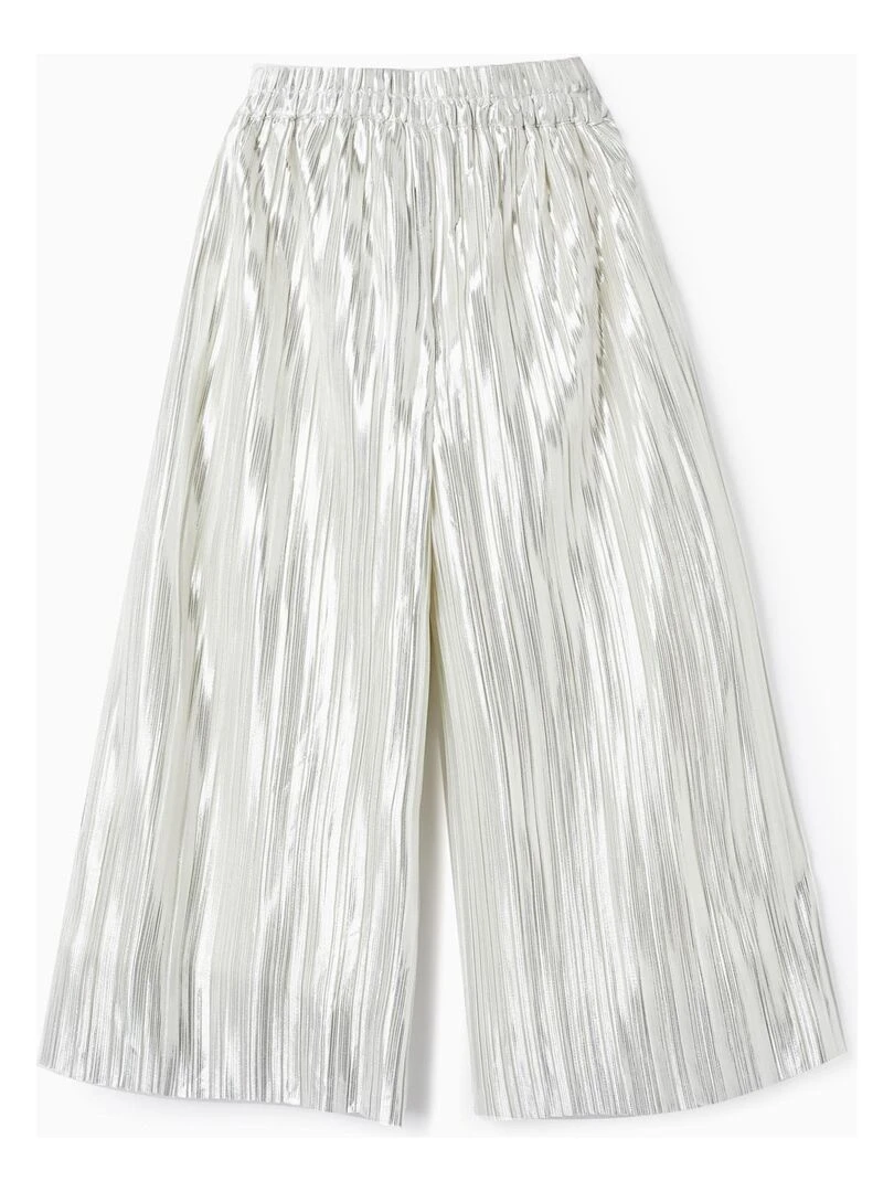 Pantalon Plissé pour Fille CÉRÉMONIE Gris