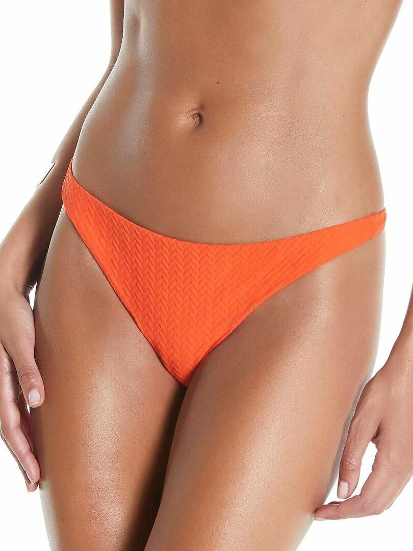 Bas maillot slip de bain brésilien taille basse Basica Orange