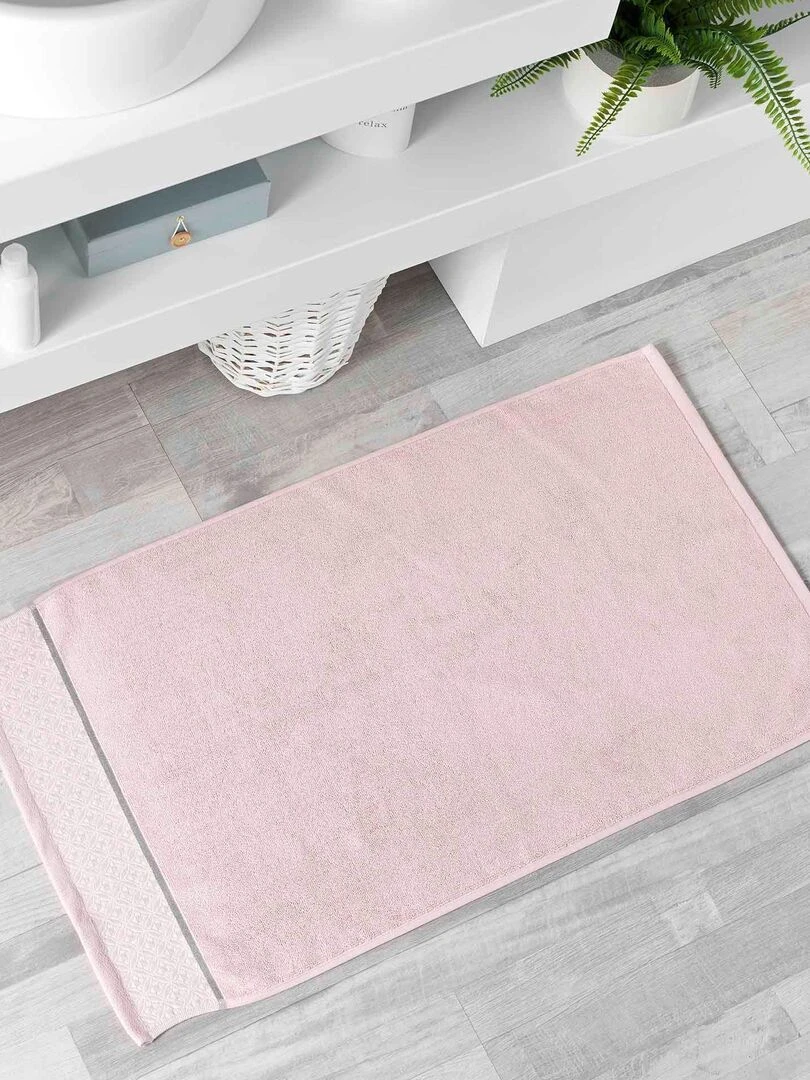 Tapis de bain éponge Collection Art Chic Beline Rose