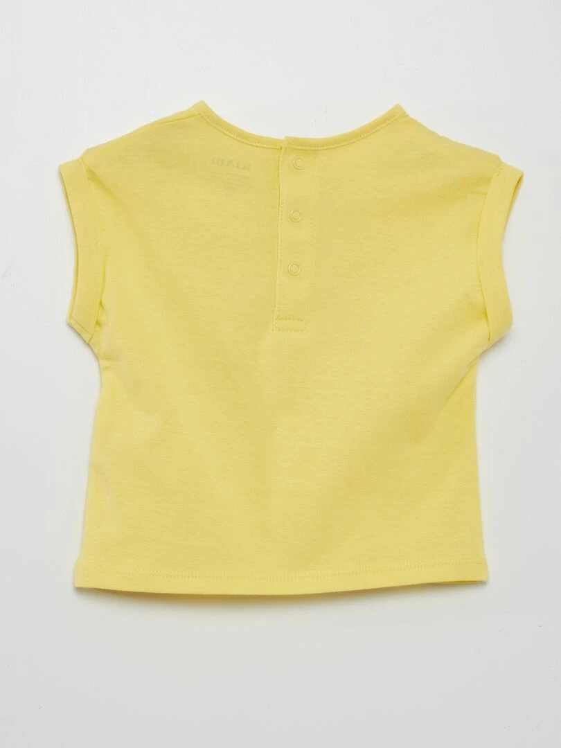 T shirt imprimé Grafik Edition Jaune