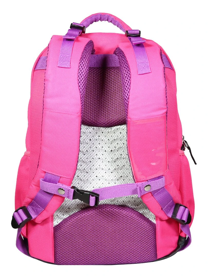 BAGTROTTER Sac à dos 2 compartiments Phileas Rose Zèbre   Rose