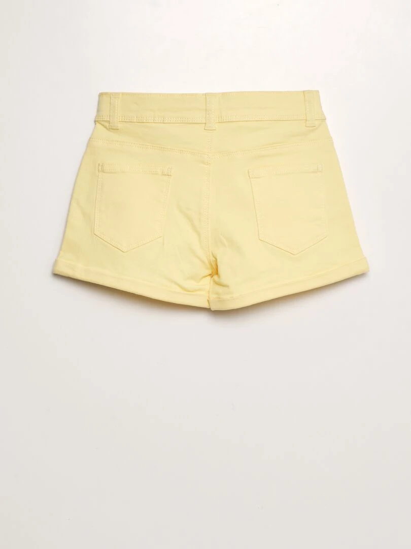 Short en twill   Jaune