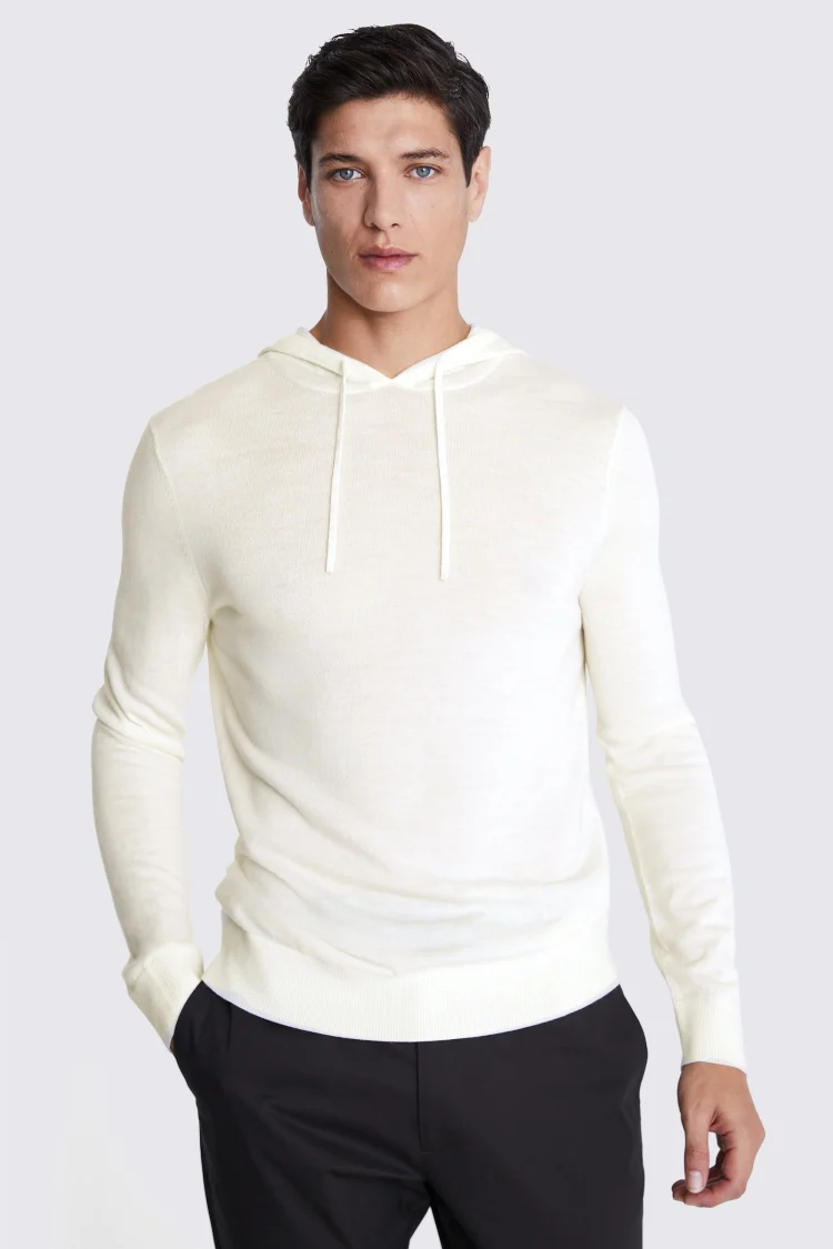 White Merino Mock-Neck Jumper   Buy Online at Moss