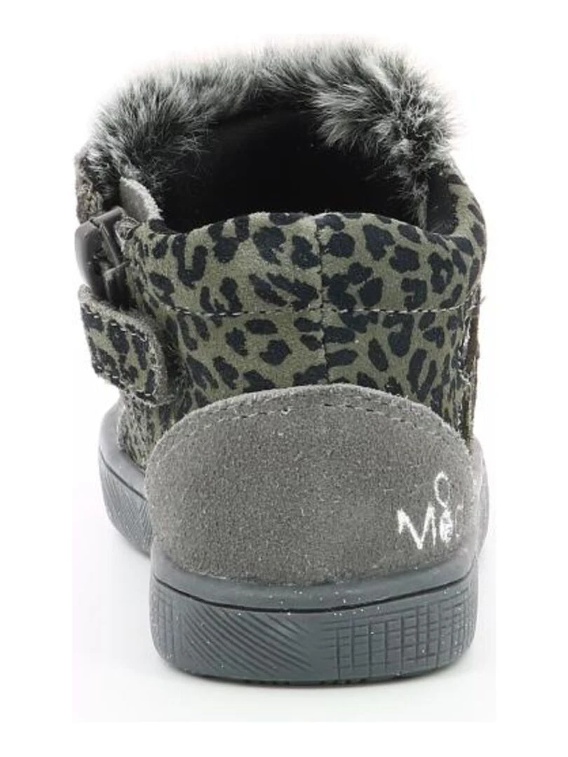 Sneakers hautes Cuir Bloye   Gris