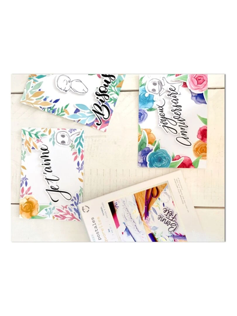 Coffret Scrapbooking   3 Cartes postales   Messages   N/A