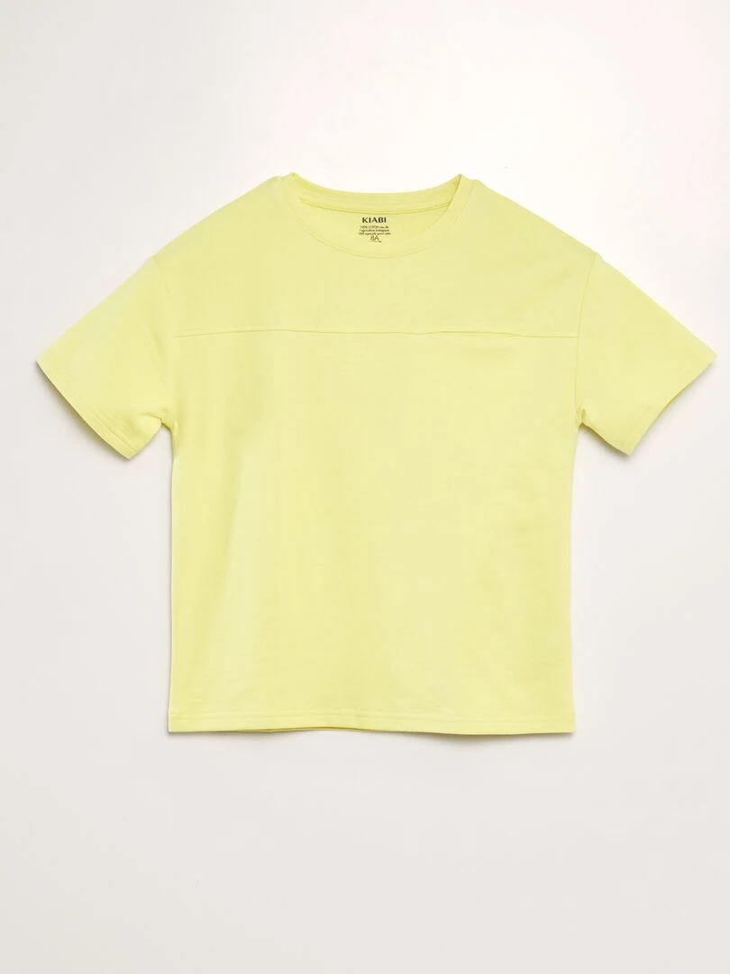 T shirt loose jaune