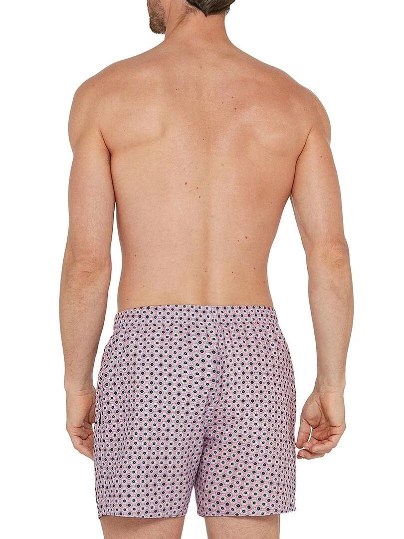 Maillot de bain short imprimé floral Hyeres   Rose