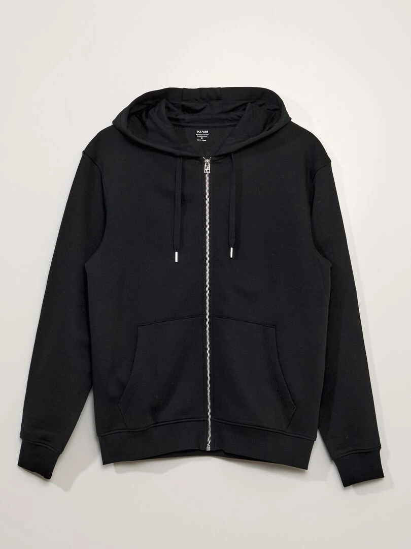Sweat à capuche en molleton REAL BLACK