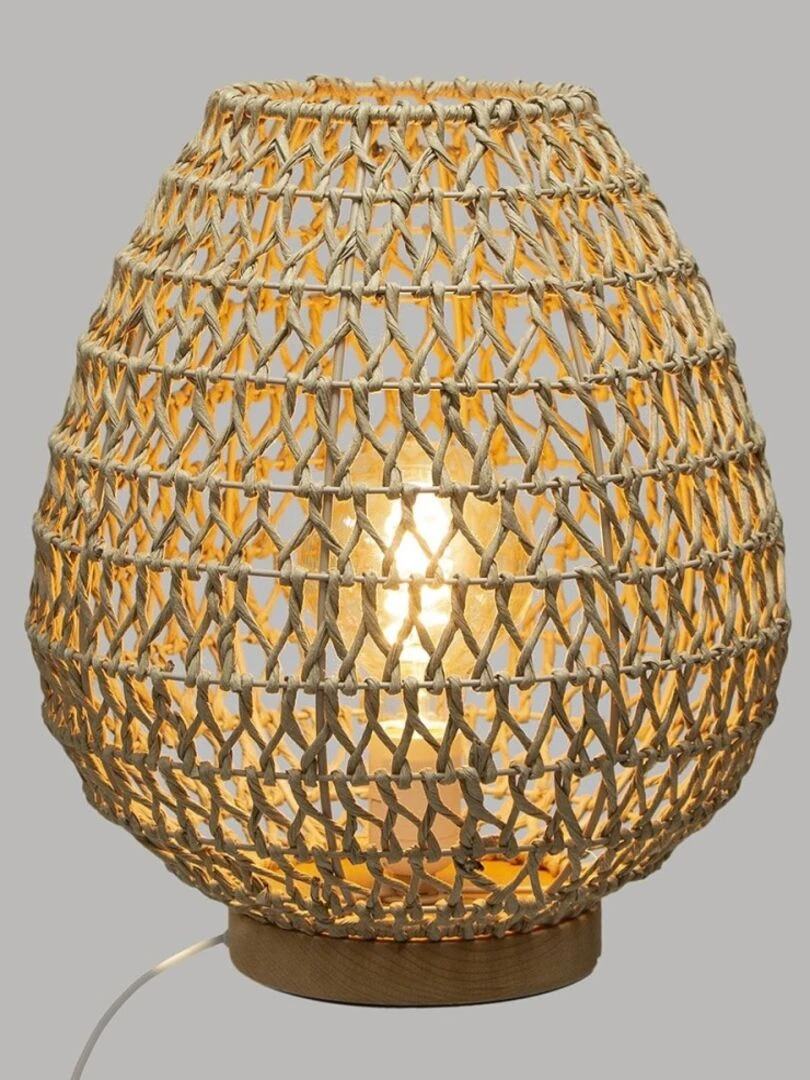 Lampe papier Etel naturel H35.5   Beige